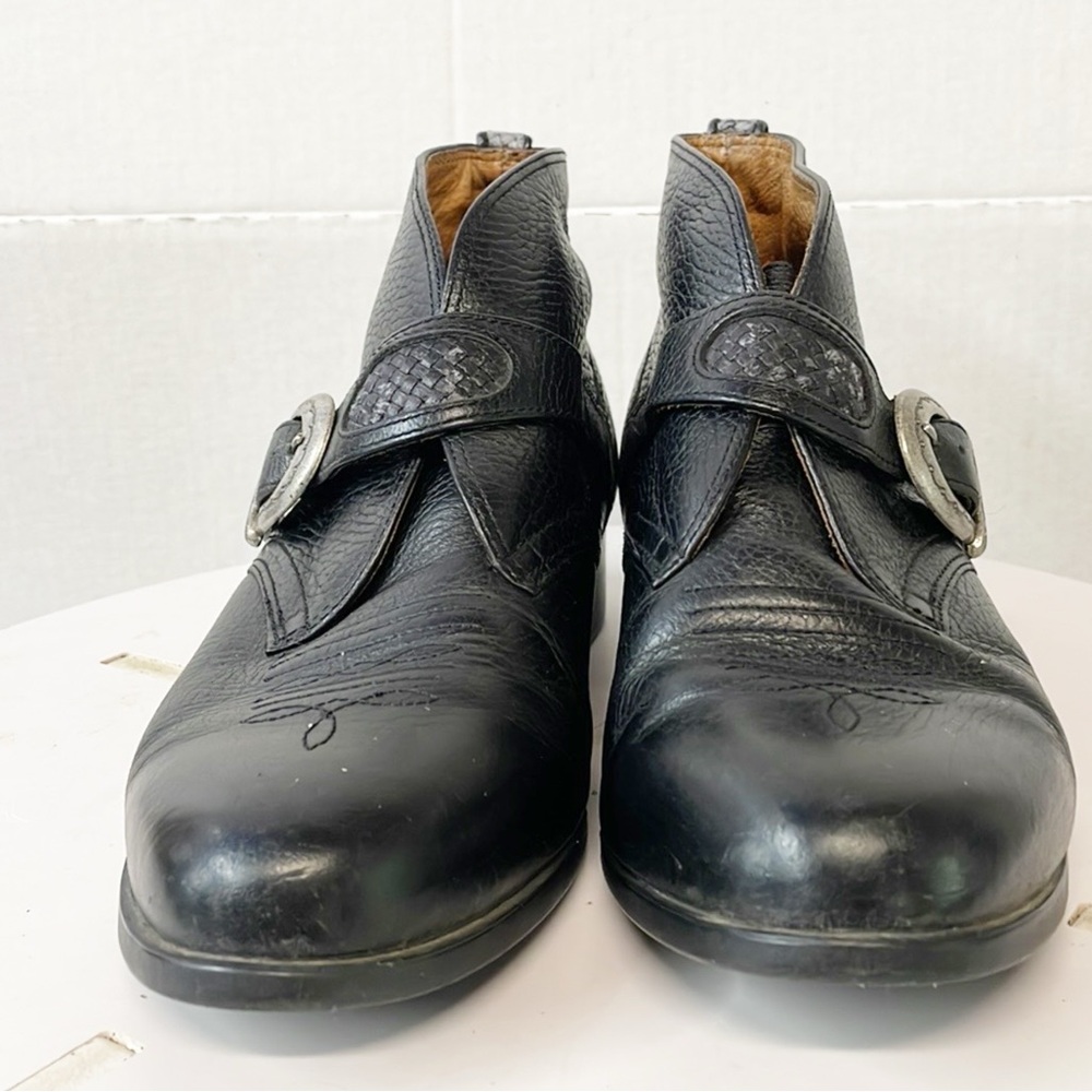 Ariat Black Ankle Boots with Silver Buckle - Picture 5 of 9